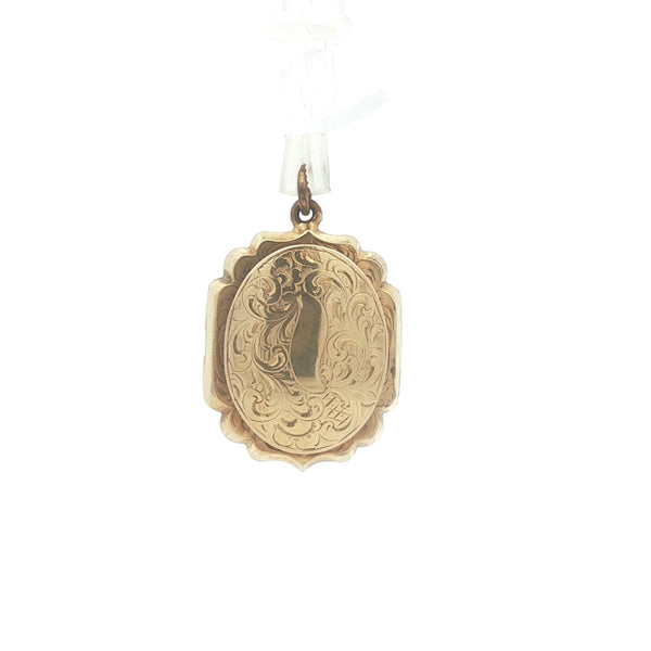 Antique 10K Gold Tintype Locket