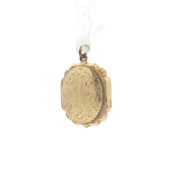 Antique 10K Gold Tintype Locket