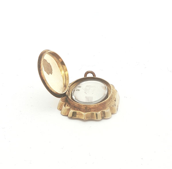 Antique 10K Gold Tintype Locket