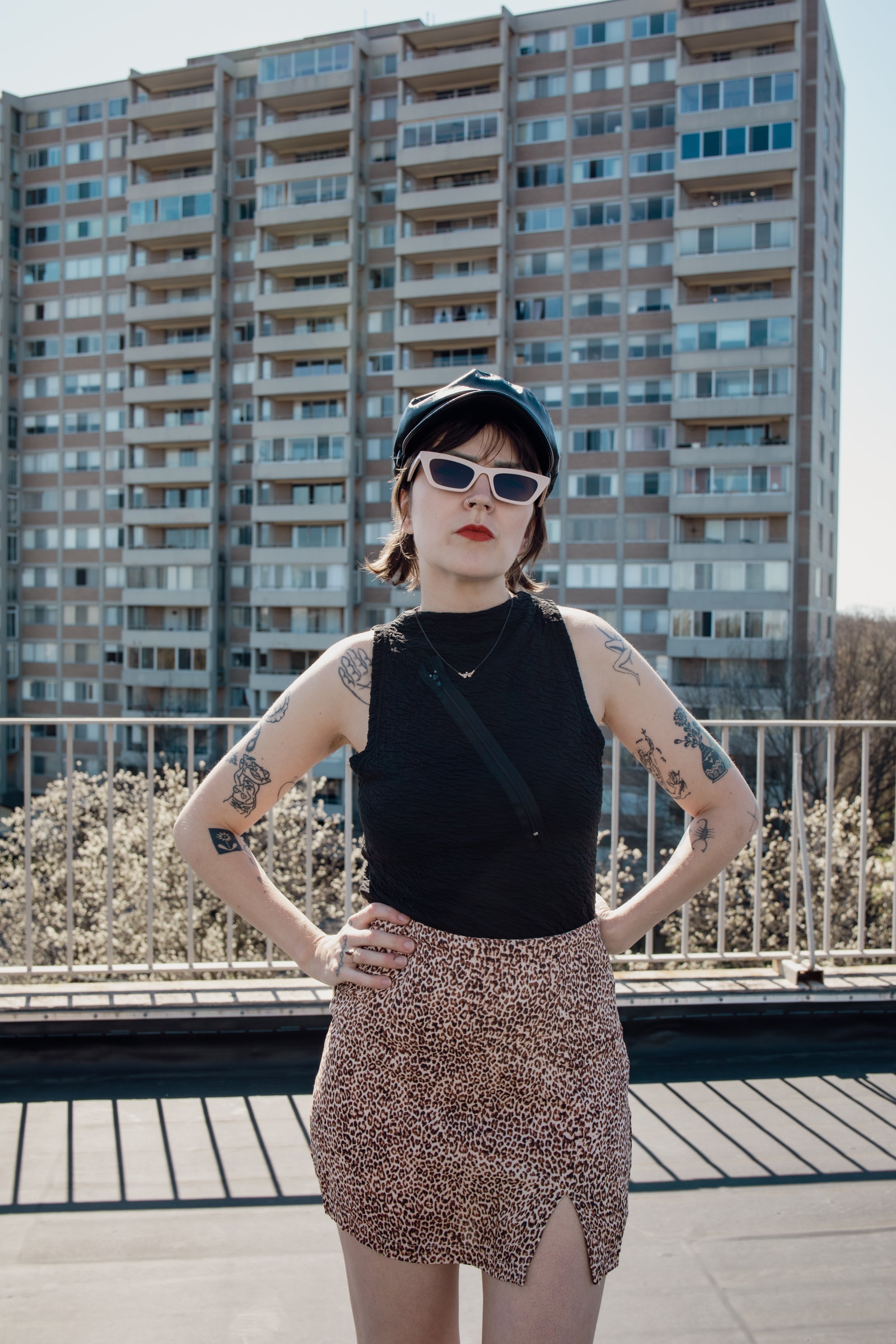 Black Upcycled Tank