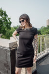 Black Beaded Cocktail Dress