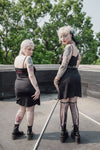 Sister of Mercy Black and Maroon Slip Dress
