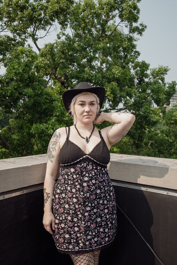 Vintage Floral Slip Dress