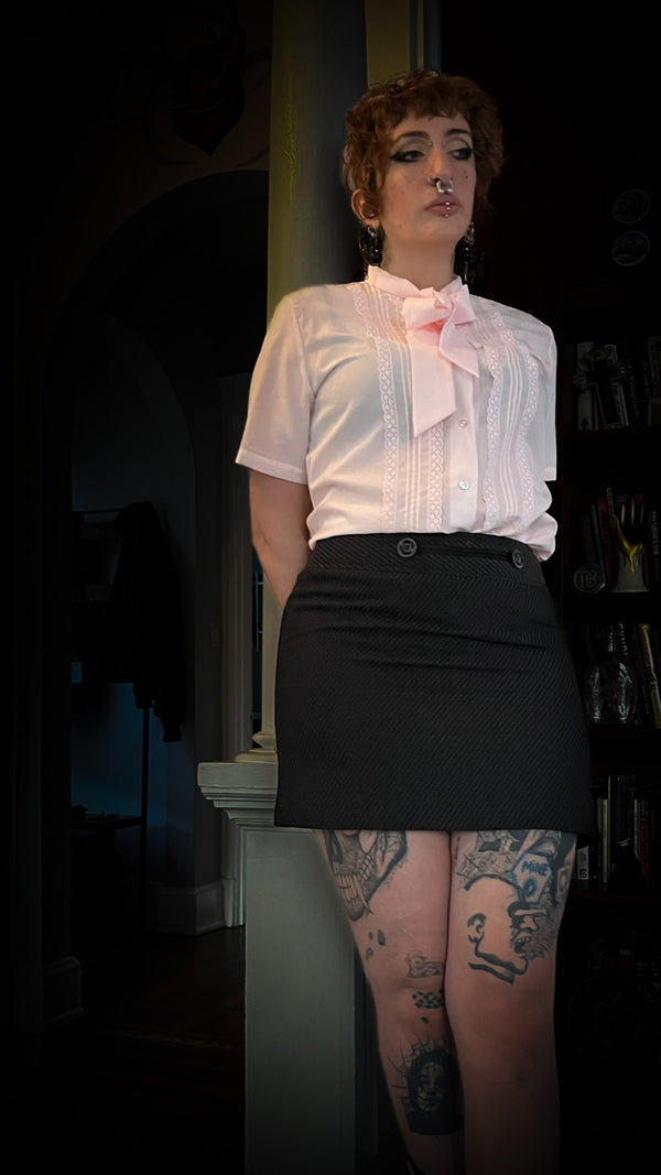 Gray Mini Skirt