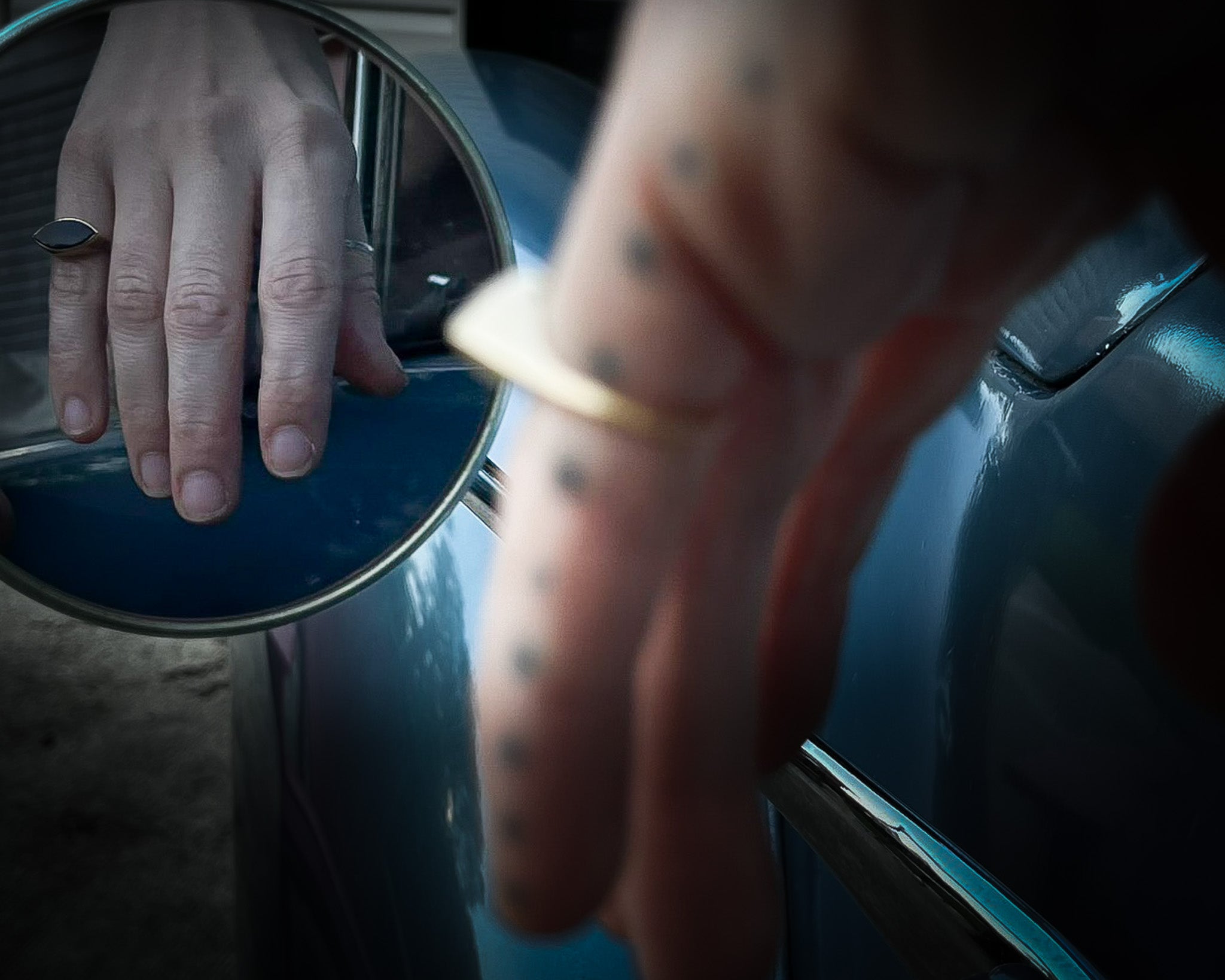 14K Gold Onyx Eye Ring