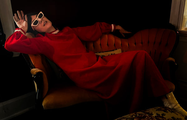 Vintage Red Maxi Dress