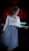 Vintage White and Gray Dress