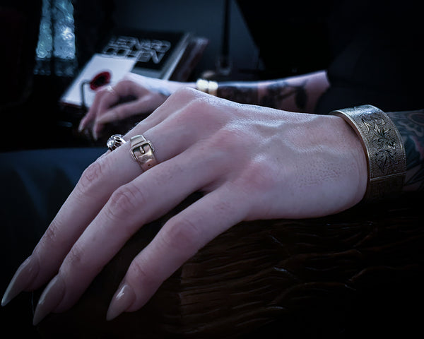 Victorian Gold and Enamel Hinged Bangle