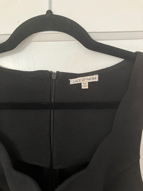Black Bow Front Cocktail Dress