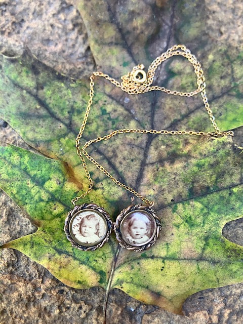 Sisters Stay Together Upcycled Necklace