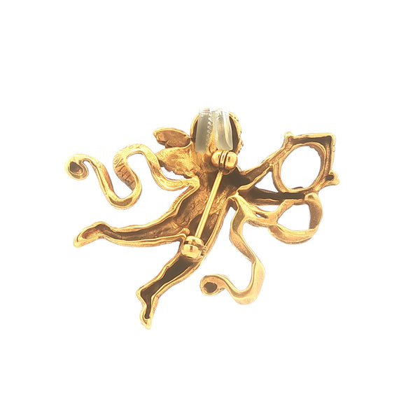Vintage MMA Cherub Brooch