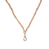 Antique Long Grass Wicker Woven Guard Chain Necklace