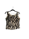 Brown and White Zebra Top