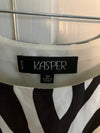 Brown and White Zebra Top