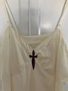 Cream Dagger Slip Dress