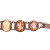 Sterling Silver Marcasite Shell Cameo Bracelet