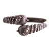 Antique 800 Silver Snake Coil Cuff Bracelet