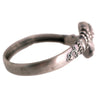Antique 800 Silver Snake Coil Cuff Bracelet