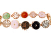14K Gold Asian Inspired Jade Bracelet