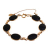 Gold Filled Onyx Link Bracelet