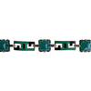 Art Deco Enamel and Glass Bracelet