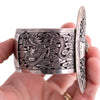 Sterling Silver Carnelian Buckle Bracelet