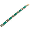 David Andersen Green and Black Enamel Bracelet