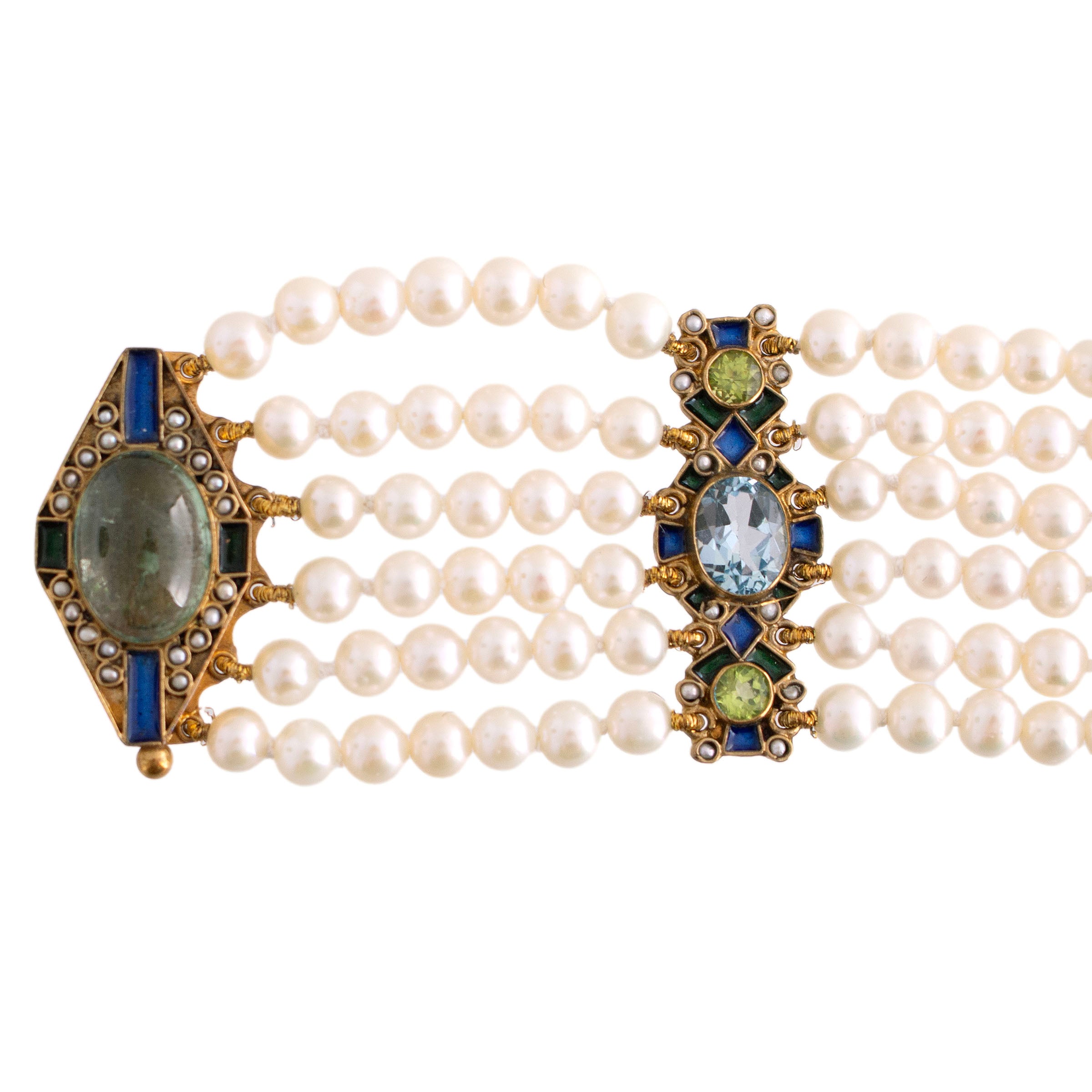 Percossi Papi Multi Row Pearl Bracelet