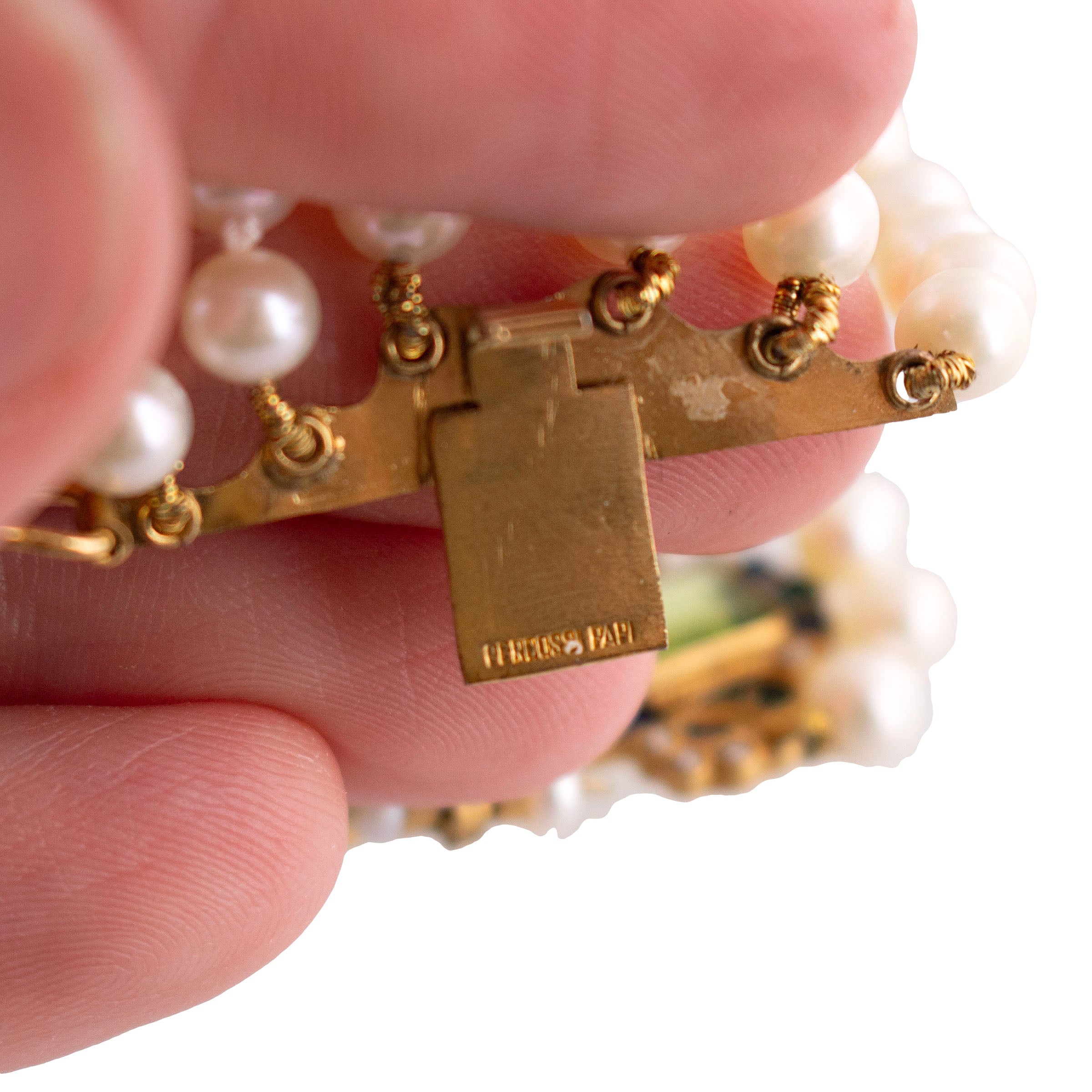 Percossi Papi Multi Row Pearl Bracelet
