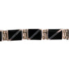 Silver Onyx Link Bracelet