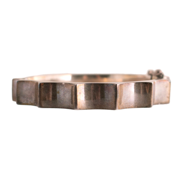 Sterling Pointed Bangle Bracelet