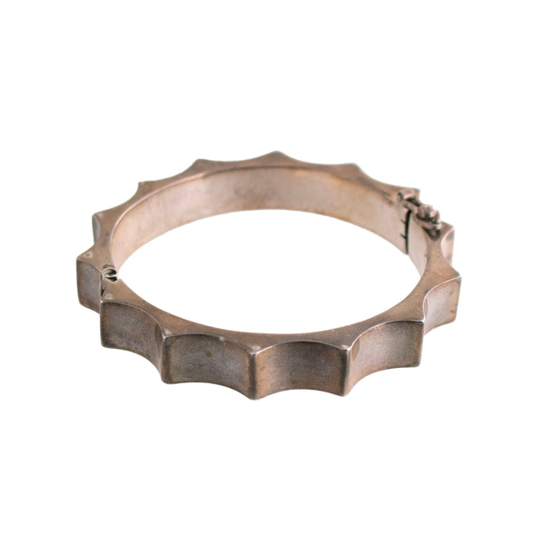Sterling Pointed Bangle Bracelet