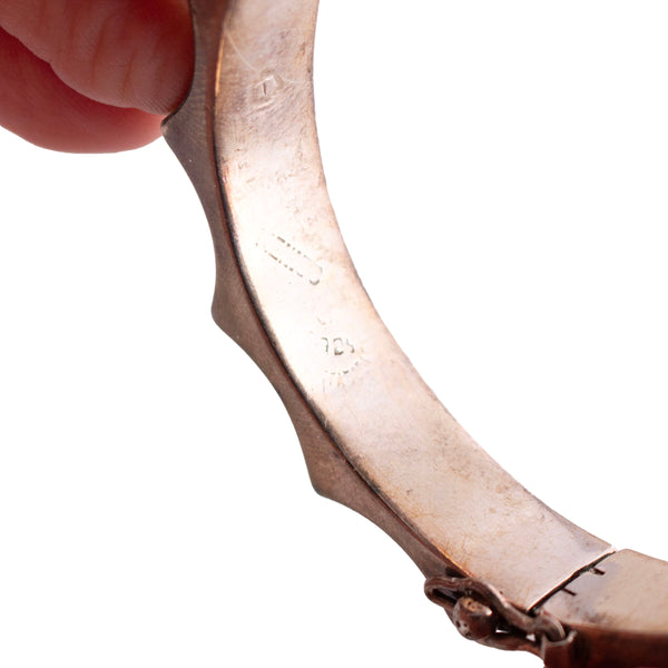Sterling Pointed Bangle Bracelet