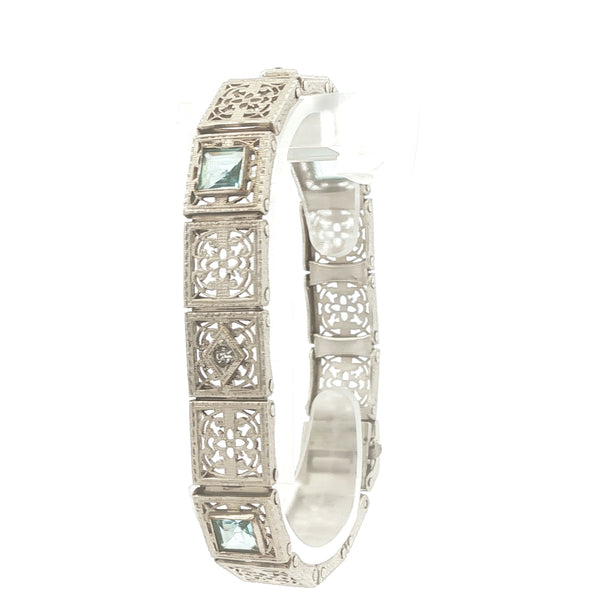 Depression Filigree Link Bracelet