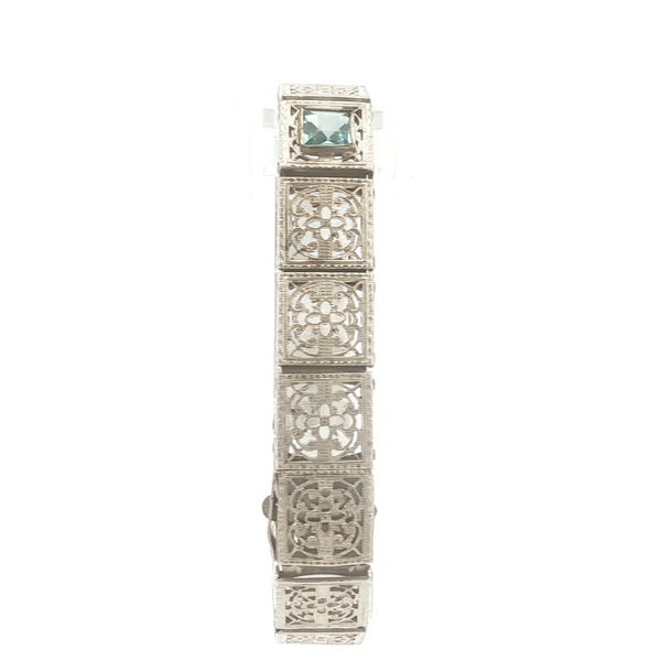 Depression Filigree Link Bracelet