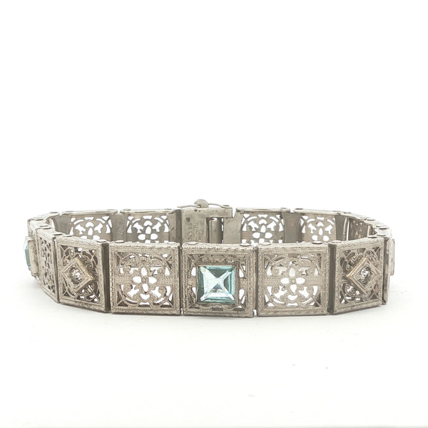 Depression Filigree Link Bracelet