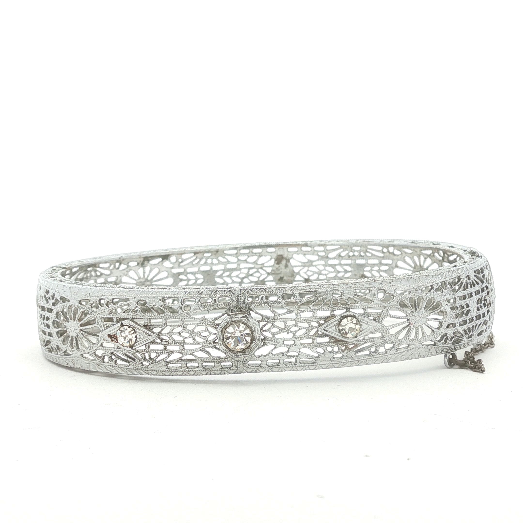 Depression Era Filigree Bangle