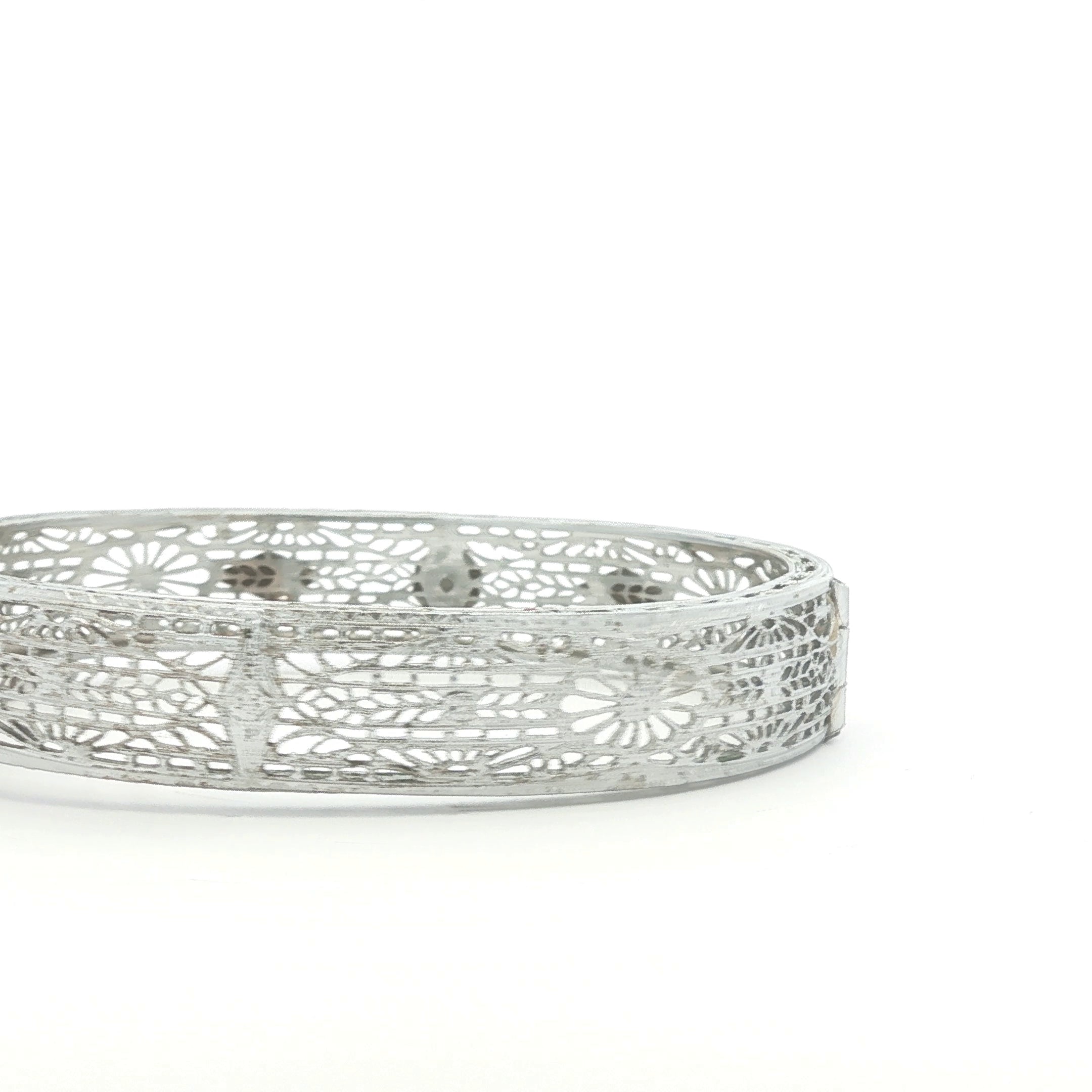 Depression Era Filigree Bangle