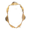 French Brass Purple Glass Cabochon Link Bracelet
