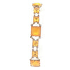 Sterling Yellow Glass Bracelet