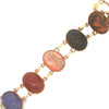 Vintage Wide Burt Cassell Scarab Link Bracelet