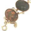 Vintage Wide Burt Cassell Scarab Link Bracelet