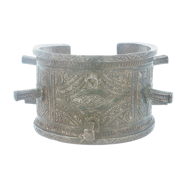 Antique Silver Tribal Defense Bracelet