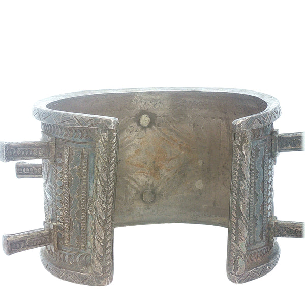 Antique Silver Tribal Defense Bracelet