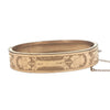 Antique Gold Filled Small Sized Leaf Hinged Bangle