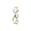 Sterling 3 Pearl Decorative Link Bracelet