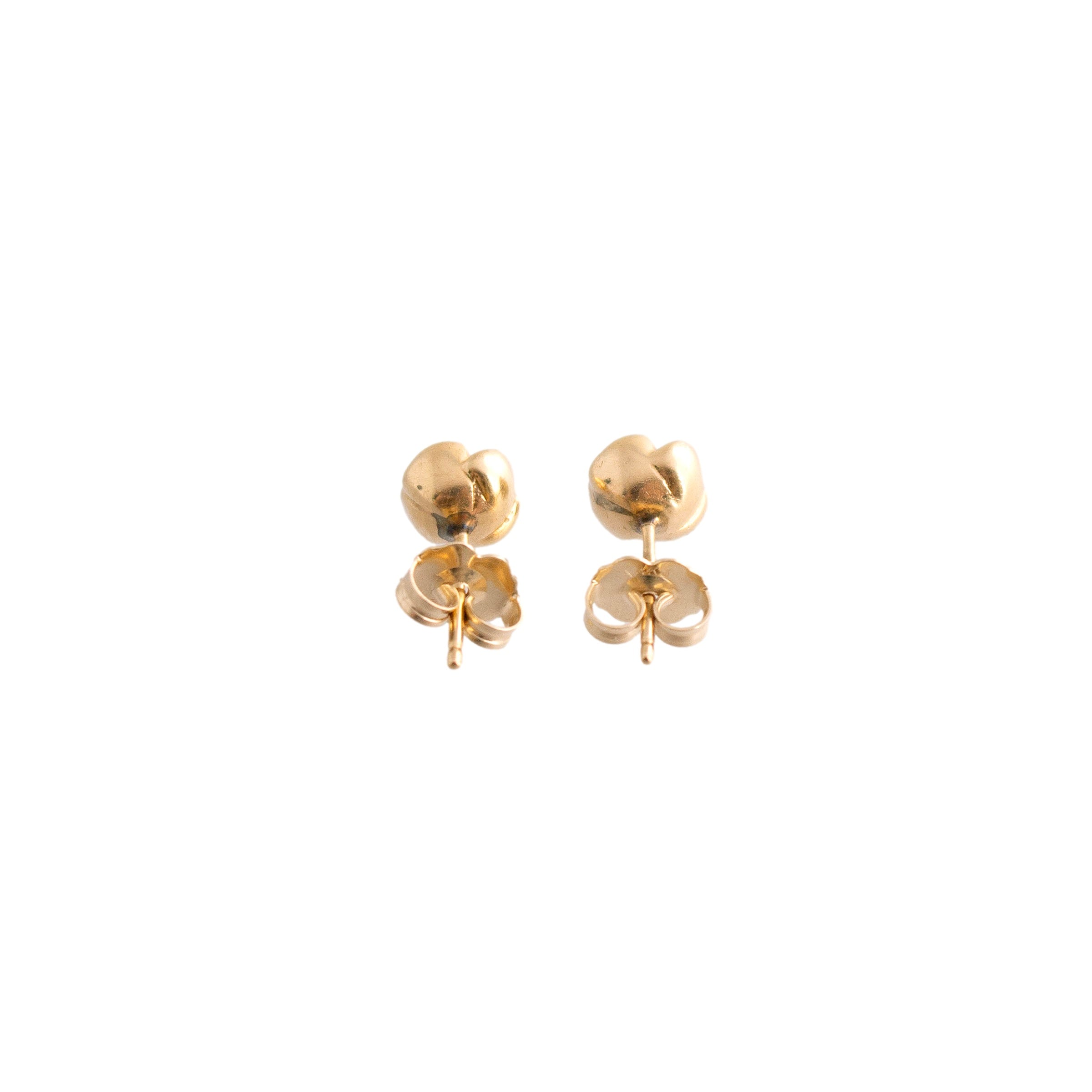 Diamond Flower Stud Earrings