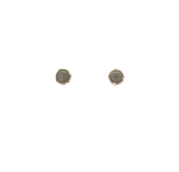Black Sapphire Stud Earrings