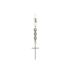 Upcycled Single Cross Dangle Earrings