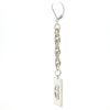 Upcycled Single Cross Dangle Earrings